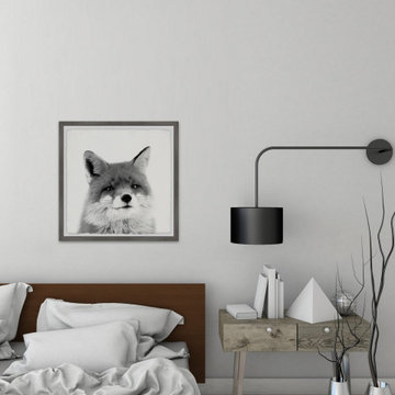"Handsome Fox" Framed Painting Print