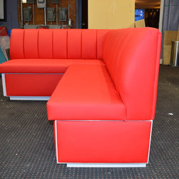 Kitchen Corner Bench Red - Dining Benches