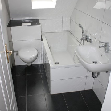 Neues Badezimmer im Dachgeschoß