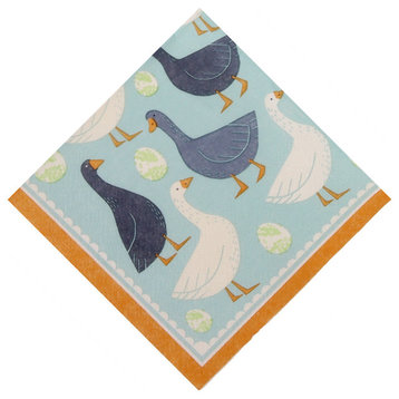 Geese Cocktail Napkins, Set of 20