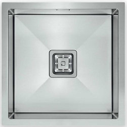 Squareline Single Bowl Sink - Linen - Kitchen Sinks