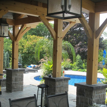 Timber Frame Back Porch - Mississauga