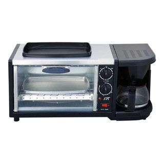 combination coffee maker and toaster oven