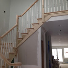 birch stair railings