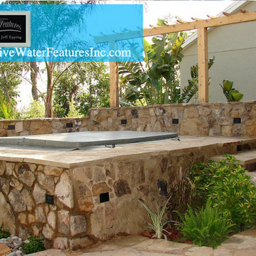 Tropical backyard and landscape