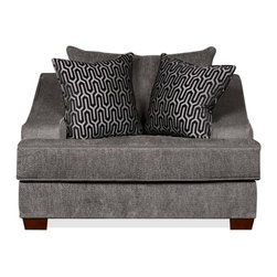 Kyle Charcoal Chair - Armchairs And Accent Chairs