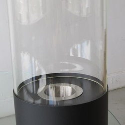 "Vision Black" Modern Table Top Ventless Ethanol Fireplace - Tabletop Fireplaces