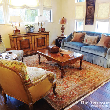 Houston Traditional Living Room: Greta Hall - Designer