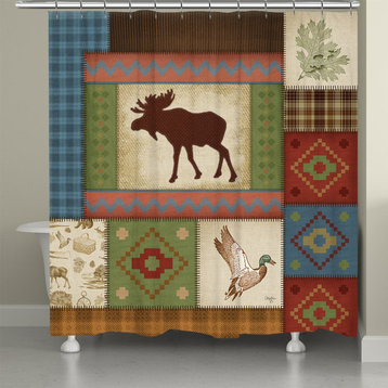 Moose Patch Shower Curtain