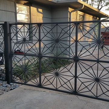 Modern wrought iron Gate and Fence