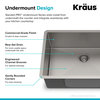 Standart PRO 28" Undermount Stainless Steel 1-Bowl 16 Gauge Kitchen Sink
