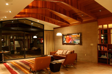 Example of a trendy living room design in San Luis Obispo