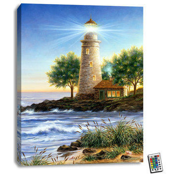 "The Lighthouse" 18x24 Fully Illuminated LED Wall Art