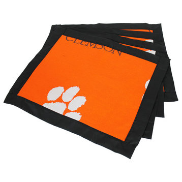 Clemson Tigers Placemat With Border, Set, of 4