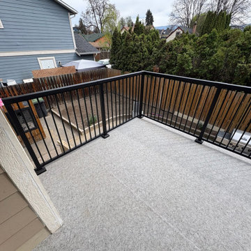 Elevated Deck Rebuild with Stairs & Railing in West Kelowna