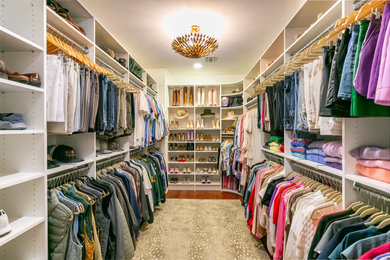 Inspiration for a transitional closet remodel in Other