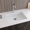 Elkay Quartz Classic Undermount ADA Sink, Perfect Drain, White