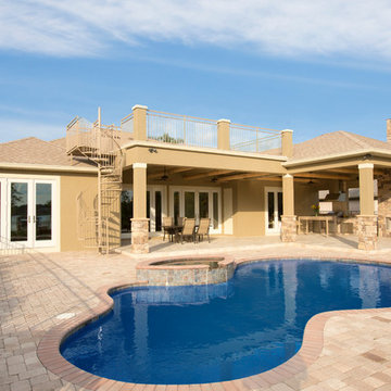 Summer kitchen outdoor area