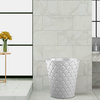 Ceramic Jewel Bath Accessory Set for Vanity Countertops 8 Piece Luxury Ensemble