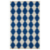 Kaleen Nomad Collection Bright Navy Area Rug 5'x8'
