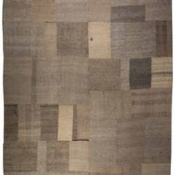 Vintage Goat Hair Turkish Patchwork Kilim - Area Rugs