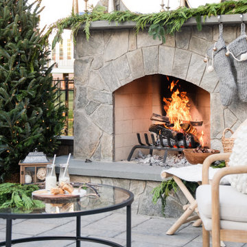 Roasting Chestnuts on an Outdoor Fire - 2021 Holiday Photoshoot