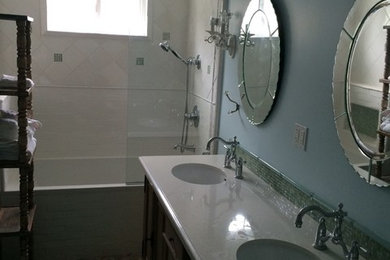 Inspiration for a timeless bathroom remodel in San Diego
