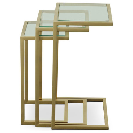 Easton Nesting Table Set, Gold