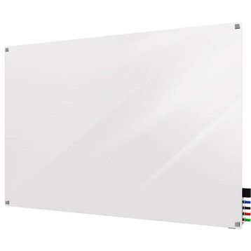 Ghent's Glass 2' x 3' Mag. Harmony Board with Square Corners in White Back