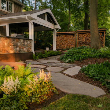 Modern Tree Canopy Deck & Woodland Oasis - Fonthill