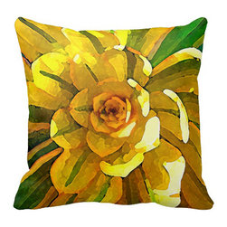 Sunburst Succulent Pillow - Decorative Pillows