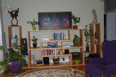 Inspiration for a timeless living room remodel in Boston