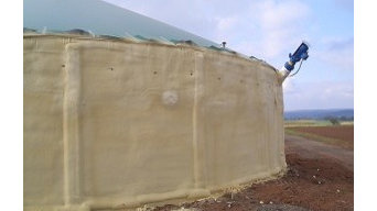 Sprühdämmung für Biogasanlagen