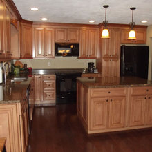 workin with dark wood floor