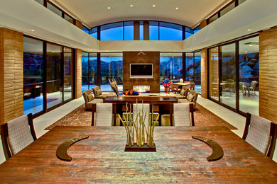 Family room - contemporary family room idea in Phoenix
