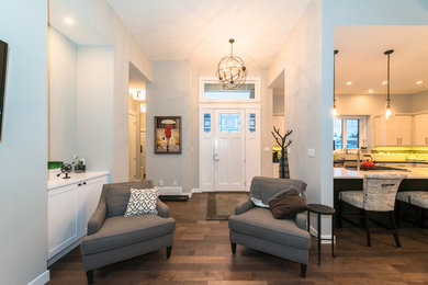 Example of a classic entryway design in Edmonton