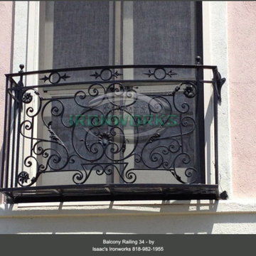 Balcony Railings (Juliet Balcony) Custom Made by Isaac's Ironworks