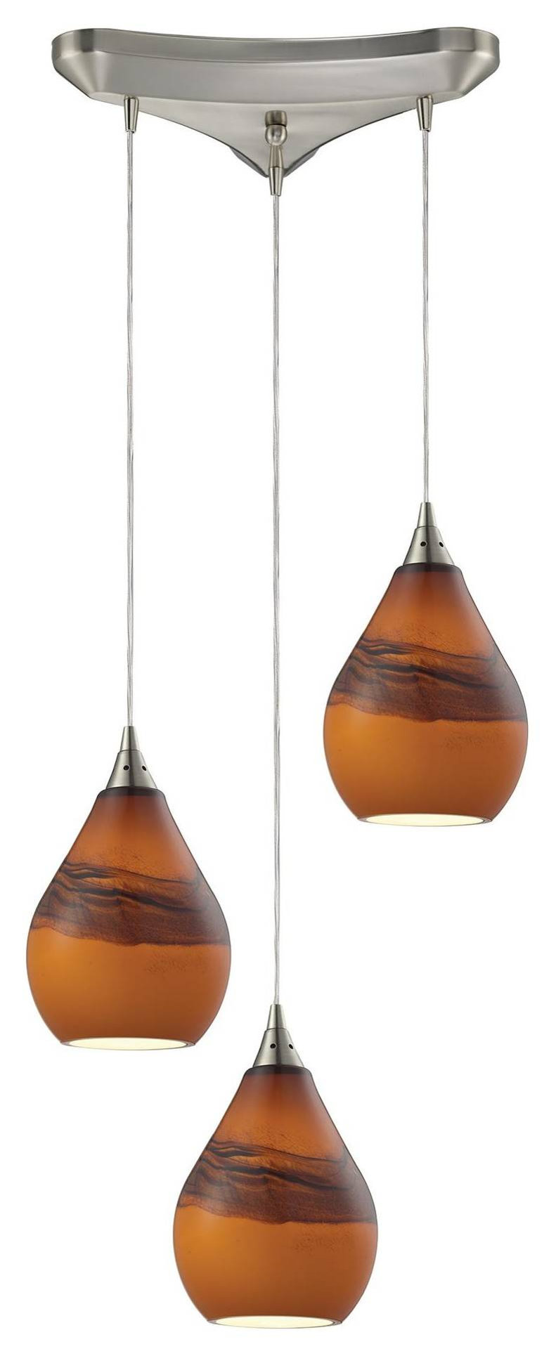 Elk Lighting 31617/3 Dunes 3-Light Pendant Light - Contemporary ...
