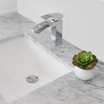Bathroom Waterfall Faucet, Single Handle, Chrome Finish