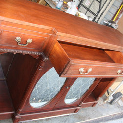 Vintage Wine Cabinet-Server-1930s - Buffets And Sideboards