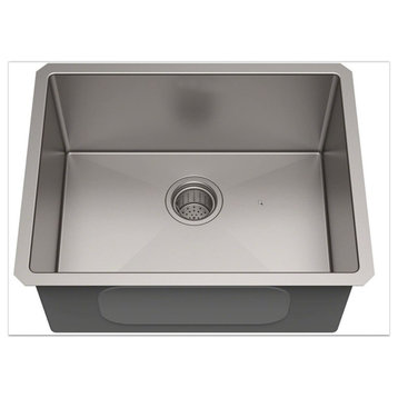 American Imagination 23"W Laundry Sink, Brushed Nickel