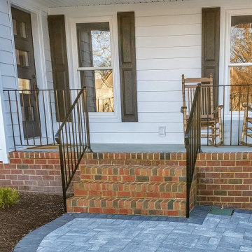 Brick Steps Off Front Porch