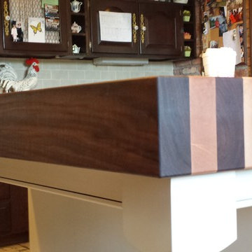 Kitchen Island with Butcher Block