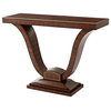 Art Deco Rosewood and Brass Console Table