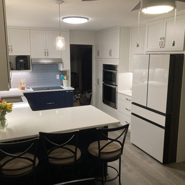 Beautiful Contemporary Kitchen Remodel Done in a Two-Tone Color