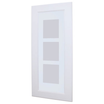 14x36 Concealed Medicine Cabinet - Picture Frame Door! by Fox Hollow Furnishings, Shaker White