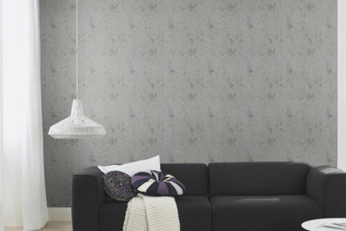 RockNRolle Exposed Concrete Design Grey Wallpaper