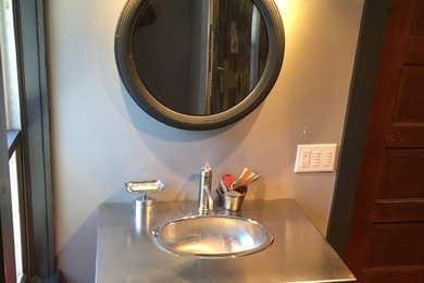 Inspiration for a transitional bathroom remodel in Other