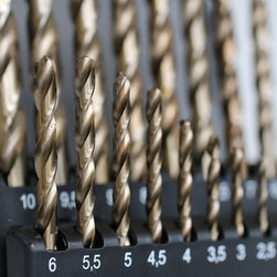 TTP HARD Metric drill kit. 19 piece drill set. 1mm-10mmx0.5mm cobalt drill set - Power Tools
