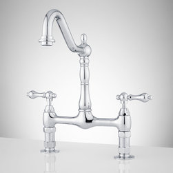 LANDON BRIDGE BATHROOM FAUCET - LEVER HANDLES - Bathroom Sink Faucets